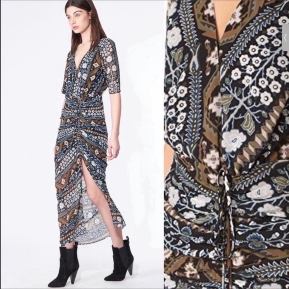 VERONICA BEARD Perla Dress Midi Dress Sz 10